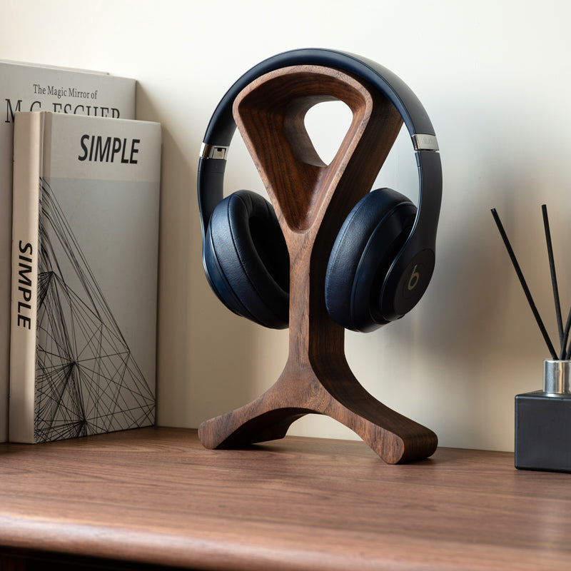 Apex Solid WalnutHeadphone Stand