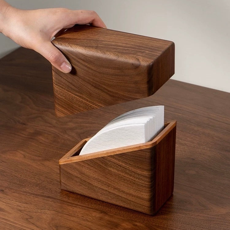 Next Cup Solid Walnut V60 Pour-Over Coffee Filter Holder