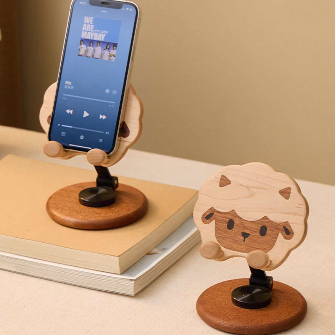 Pals Solid Wood Adjustable Phone & Tablet Stand