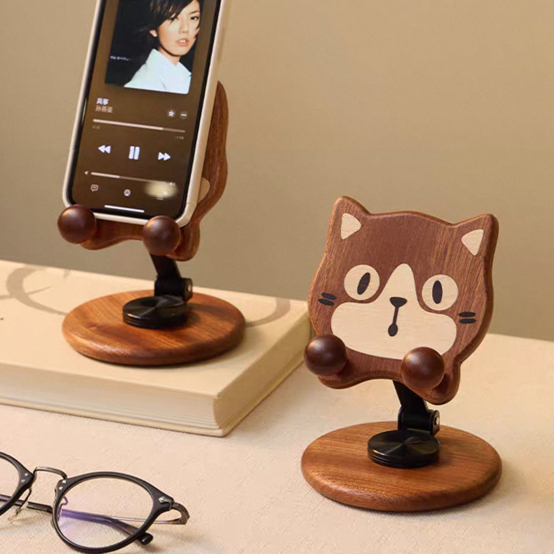 Pals Solid Wood Adjustable Phone & Tablet Stand
