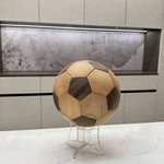3D wooden soccer model for collectors and sports fans