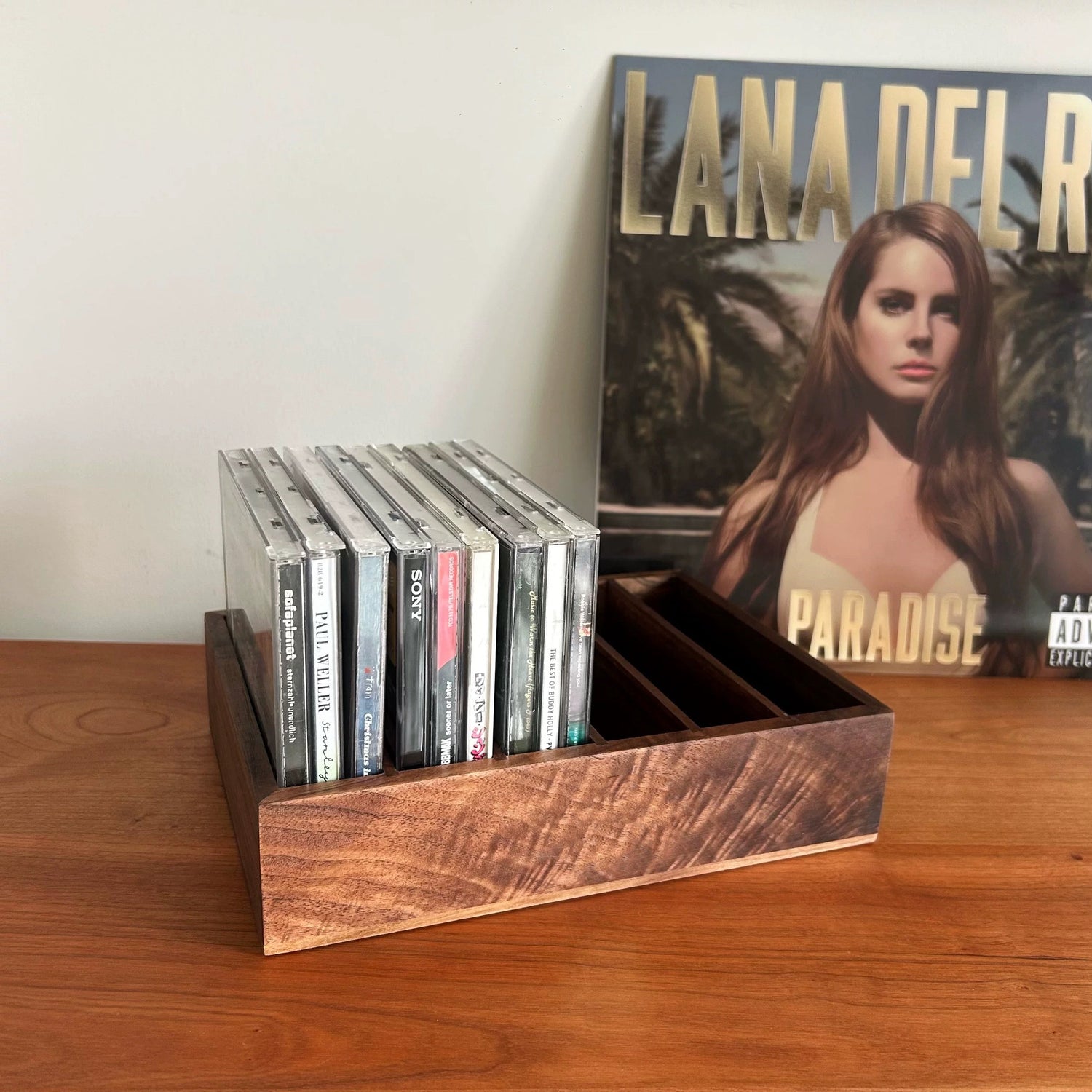 Archive Solid Wood CD Storage Rack
