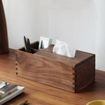 Back pocket wooden organizer made from natural walnut wood