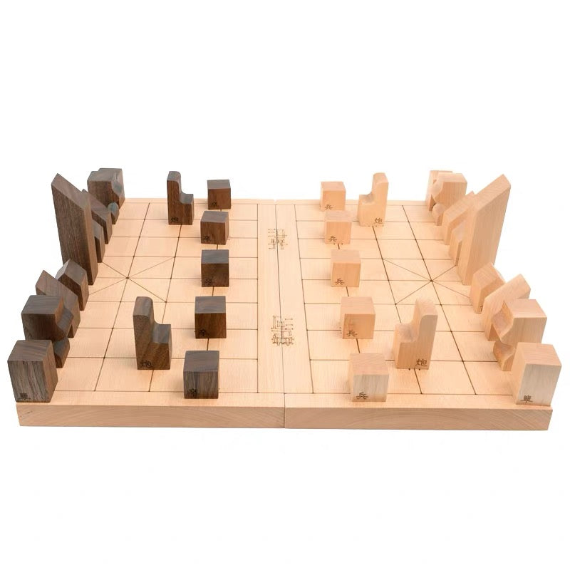 Battlefield Solid Wood Chinese Chess (Xiangqi) Set