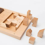 Battlefield wooden Xiangqi chess set made from natural solid wood