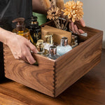 Catchall Solid Walnut Desktop Organizer Box