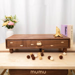 Chubby buddy wooden monitor riser made from natural solid wood