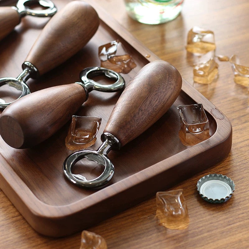 Chunky Solid Walnut Bottle Opener