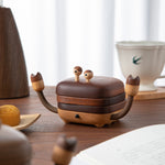 Claw shaped solid wood coasters with unique design