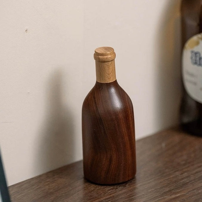Compact wooden bottle opener for kitchen and countertop