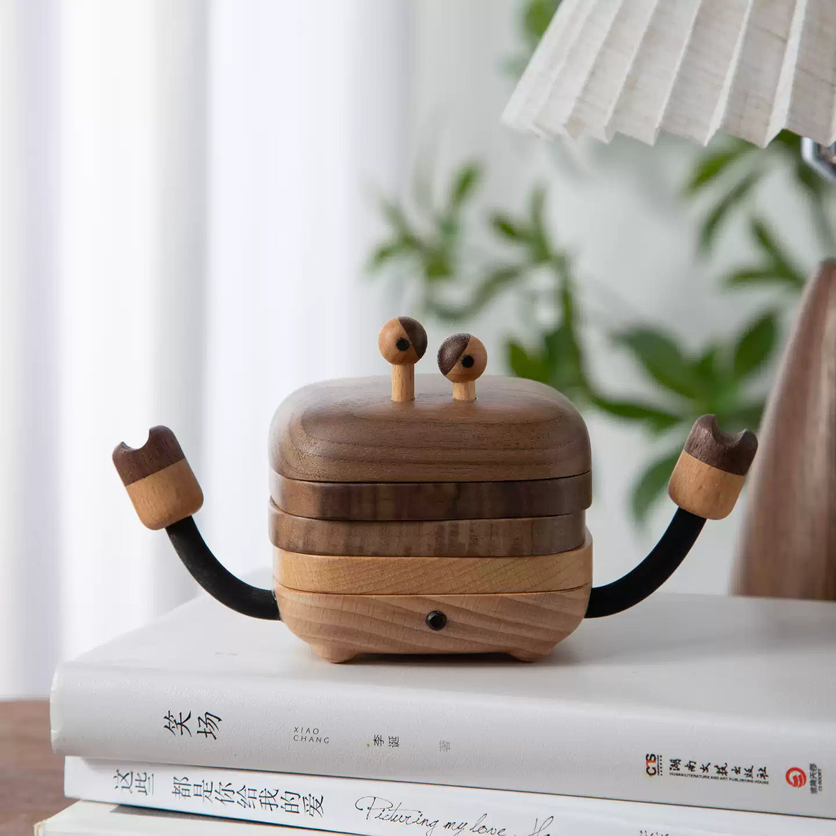 Solid wood drink coasters for coffee table and dining use