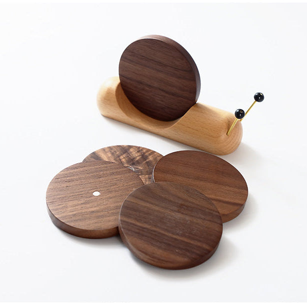 Premium solid wood table coasters for modern interiors