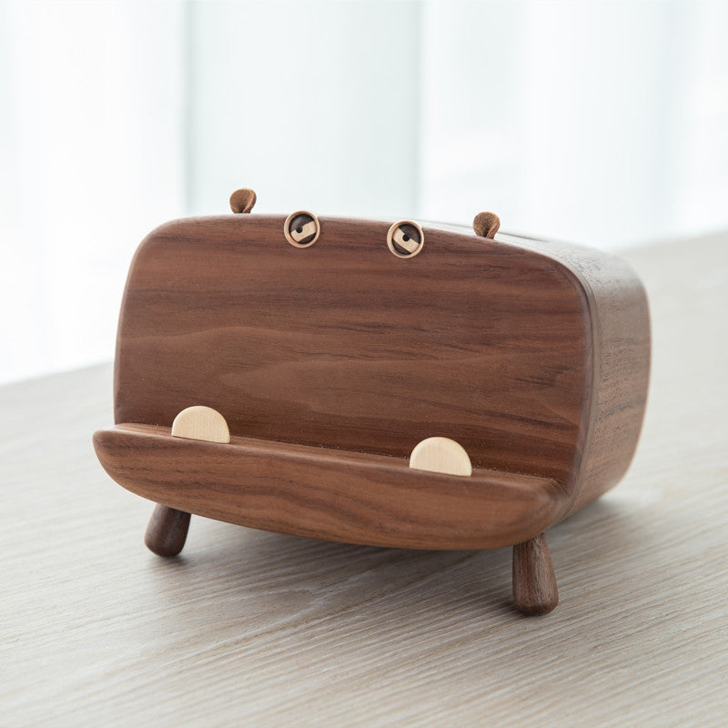 Creative walnut tissue box cover for home decoration