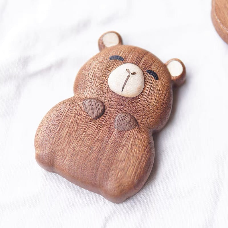 Critters wooden bottle opener made from natural solid wood