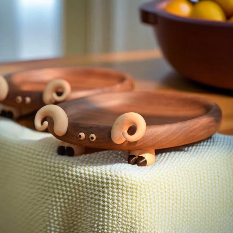 Darling Lamb Solid Walnut Storage Tray
