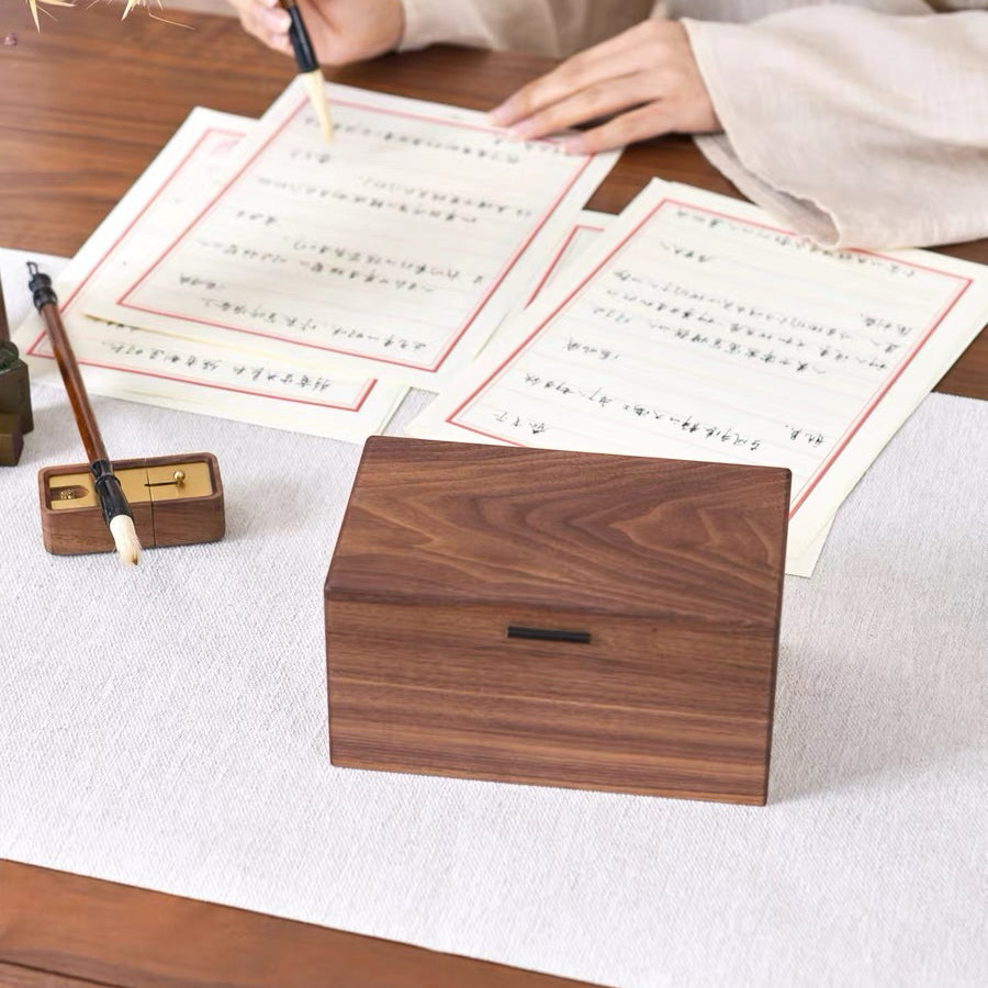 Desktop wooden organizer for jewelry tools and essentials