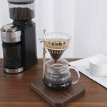 Easy Brew Solid Walnut Pour-Over Coffee Dripper Stand
