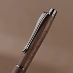 Easy write wooden gel pen made from natural walnut wood
