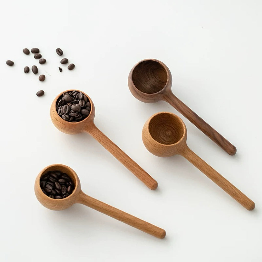 Elegant walnut coffee accessory for kitchen countertop