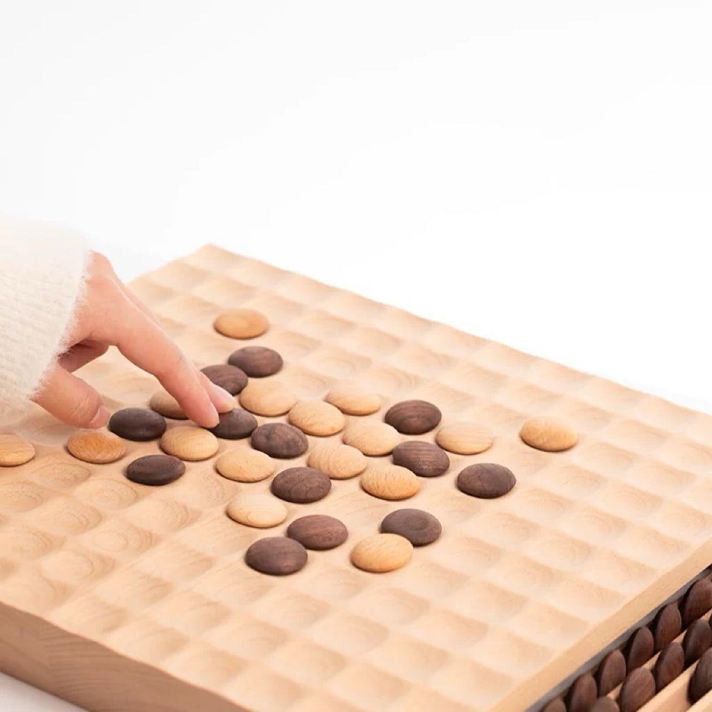 Five Stones Solid Wood Gomoku Game Set