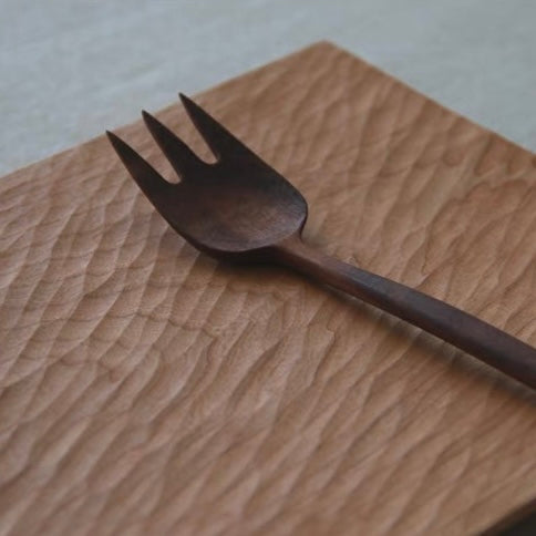Flow wooden serving board made from natural solid wood