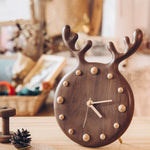 Forest Crown Solid Walnut Wall Clock