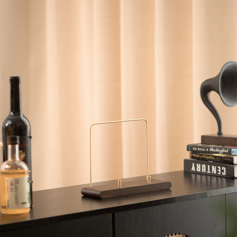 Gallery wooden CD holder made from natural walnut wood