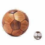 Kickoff wooden soccer puzzle made from natural solid wood