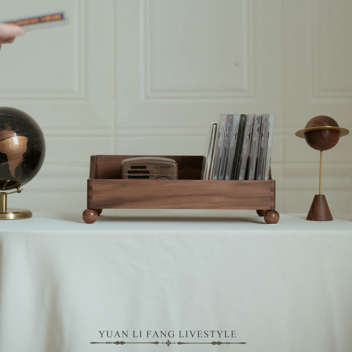 Lineup Solid Walnut Vinyl Record Display Rack