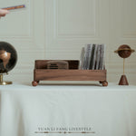 Lineup Solid Walnut Vinyl Record Display Rack