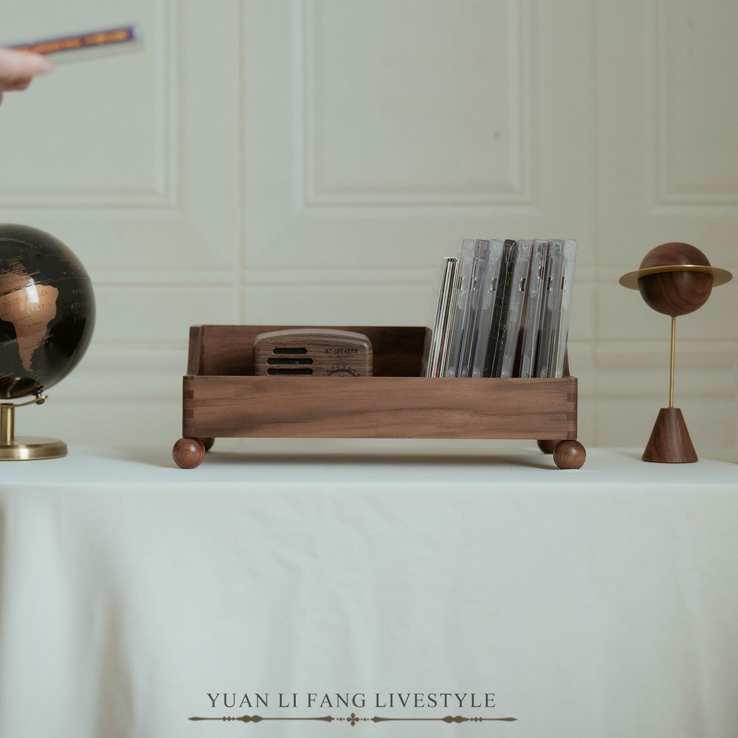 Lineup Solid Walnut Vinyl Record Display Rack