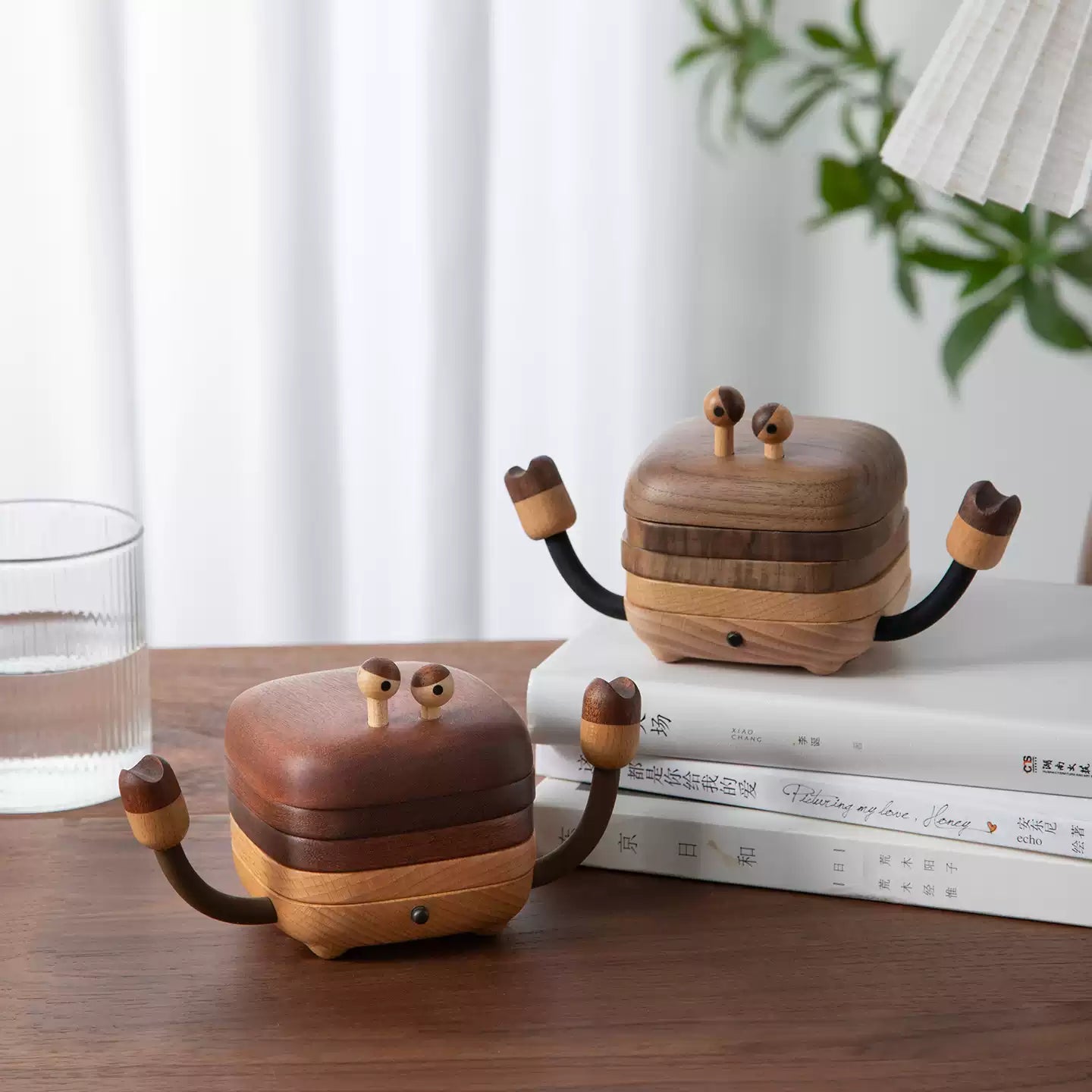 Little Claws Solid Wood Coaster Set