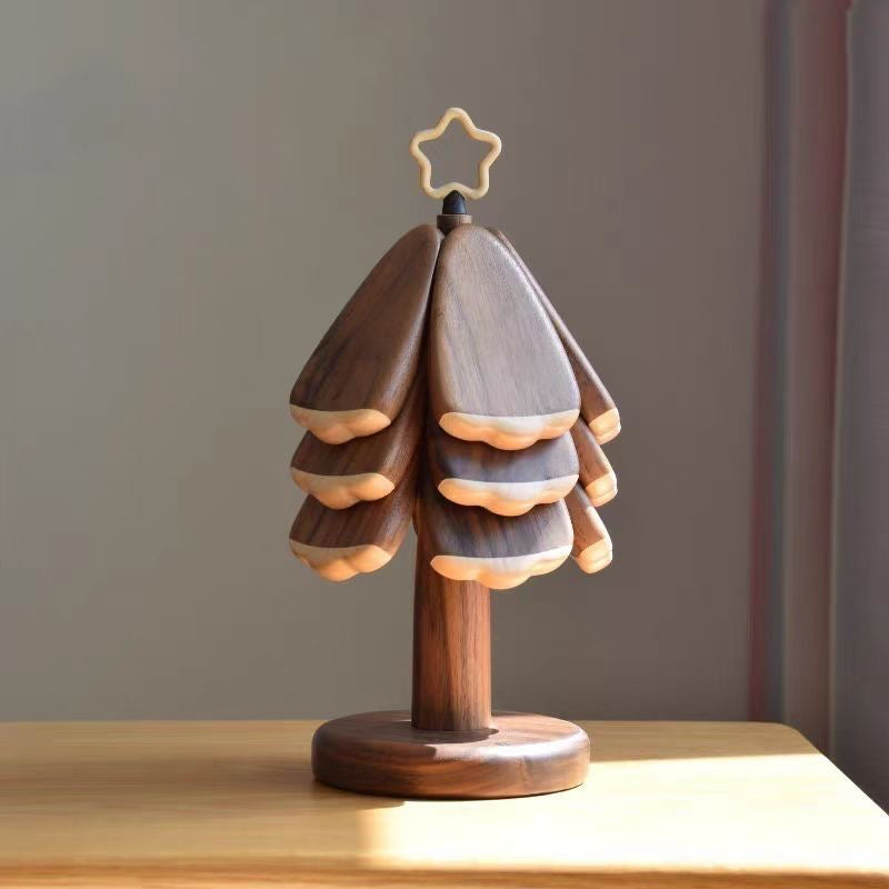 Merry Pine Solid Walnut Coaster & Trivet
