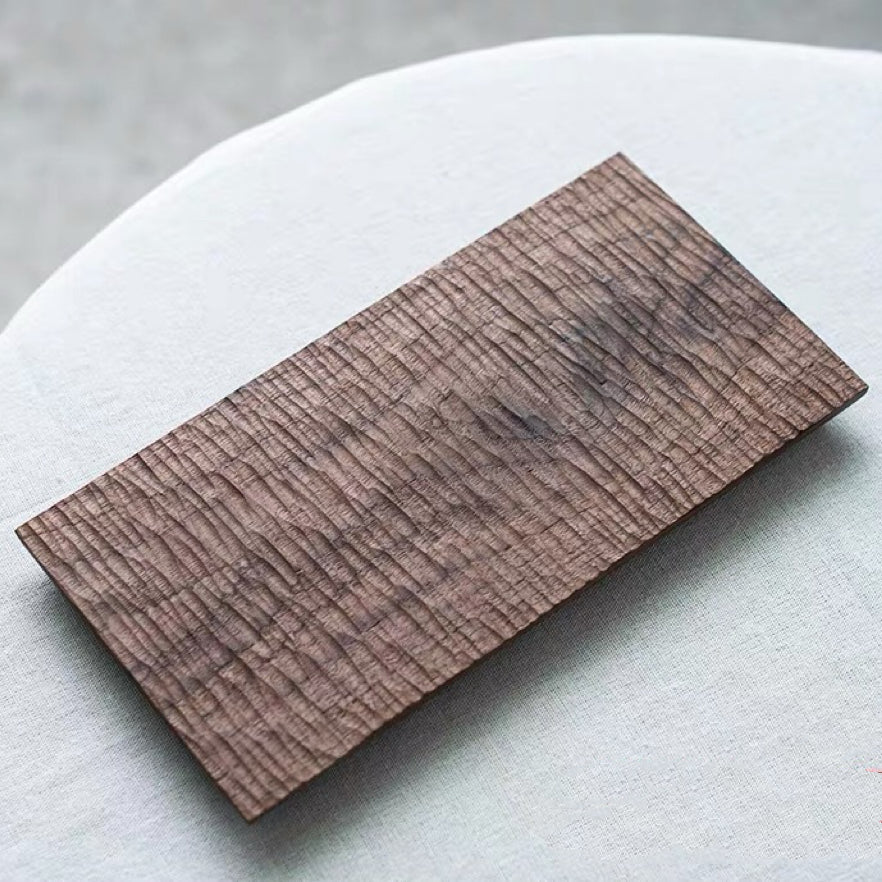 Handcrafted solid wood tea tray for tabletop serving