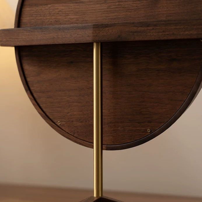 Minimalist LED makeup mirror for bedroom and vanity use