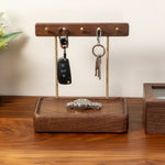 Minimalist entryway organizer for keys wallet and accessories