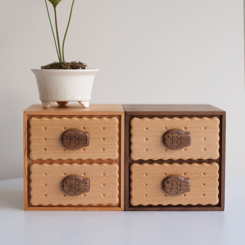 Minimalist solid wood keepsake box for personal accessories