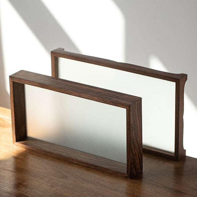 Minimalist tea serving tray for home and tea ceremony