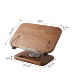Minimalist walnut book stand for home office and study