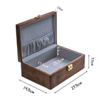 Minimalist walnut box for accessories documents and essentials