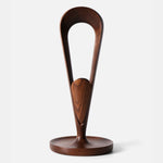 Minimalist walnut headphone holder for gaming and office use