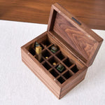 Minimalist walnut organizer for small items and accessories