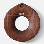 Minimalist walnut trivet for hot pots pans and cookware
