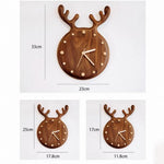 Minimalist wooden clock with elegant nature inspired style