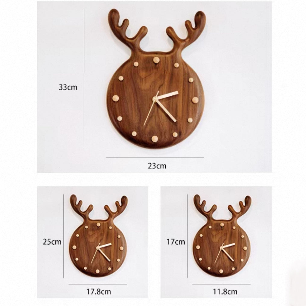 Minimalist wooden clock with elegant nature inspired style