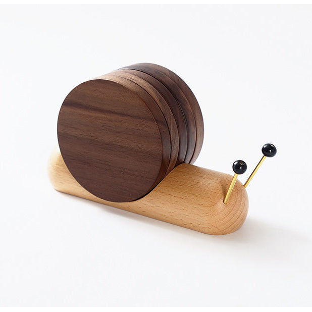 Minimalist wooden coasters for cups mugs and beverages