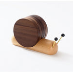 Minimalist wooden coasters for cups mugs and beverages