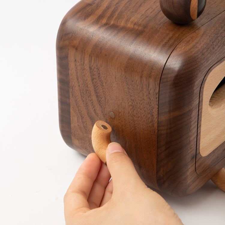 Minimalist wooden tissue dispenser for home and office decor