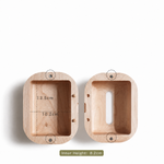 Minimalist wooden tissue dispenser for home and office decor