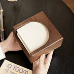 Modern wooden tissue box cover for home interiors